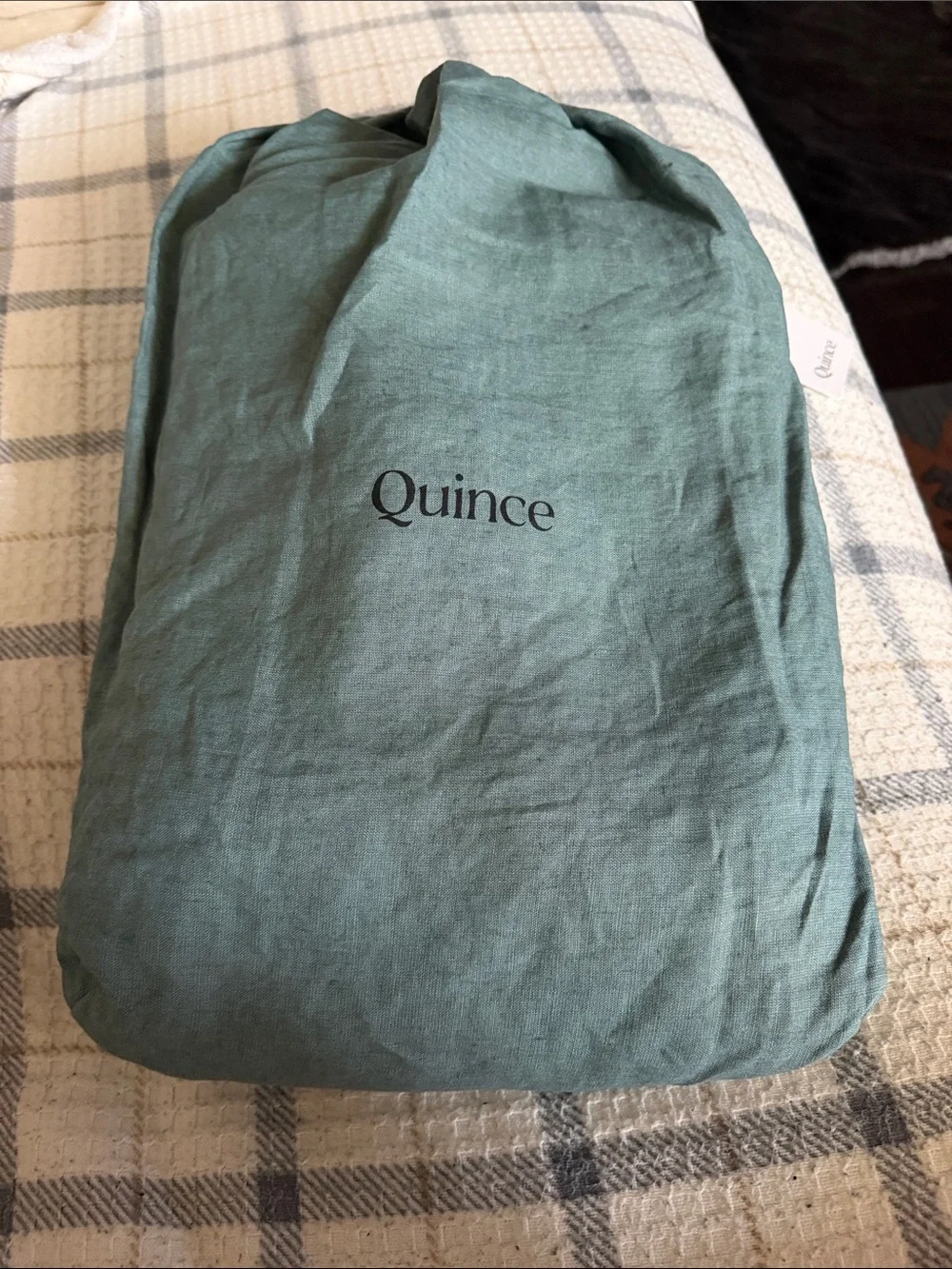Quince - European Linen fitted sheet set - King Ocean Color